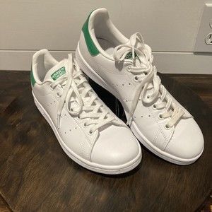 Adidas Stan Smith Women's Shoes Originals White Green Lace Up Sneakers Size 6
